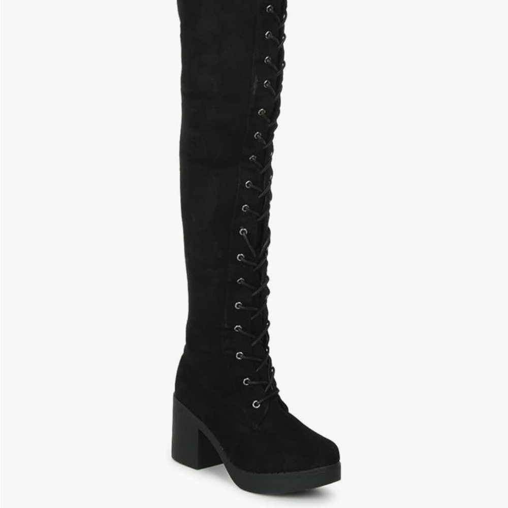 TRUFFLE COLLECTION Women's STAR18 Black Suede Boots